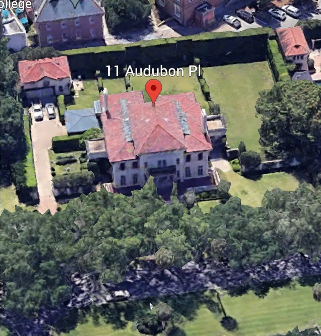 From Google Earth, 11 Audubon Place is it is in 2023.