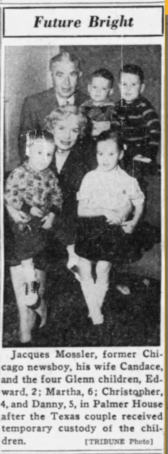 Jacques and Candace Mossler with Glenn children